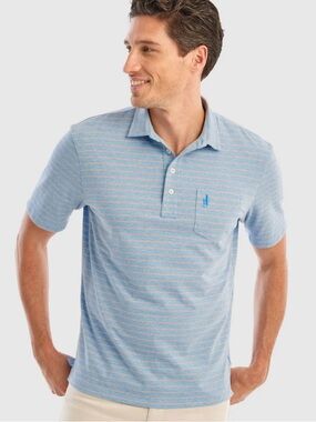 Johnnie-O NWOT Men's Neese Striped Polo Shirt size XL